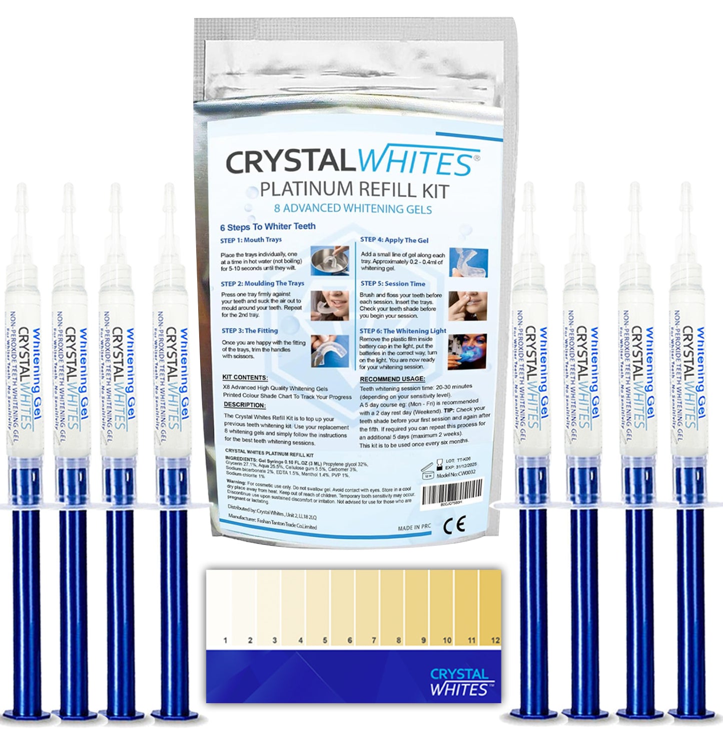 Refill Gels - Crystal Whites
