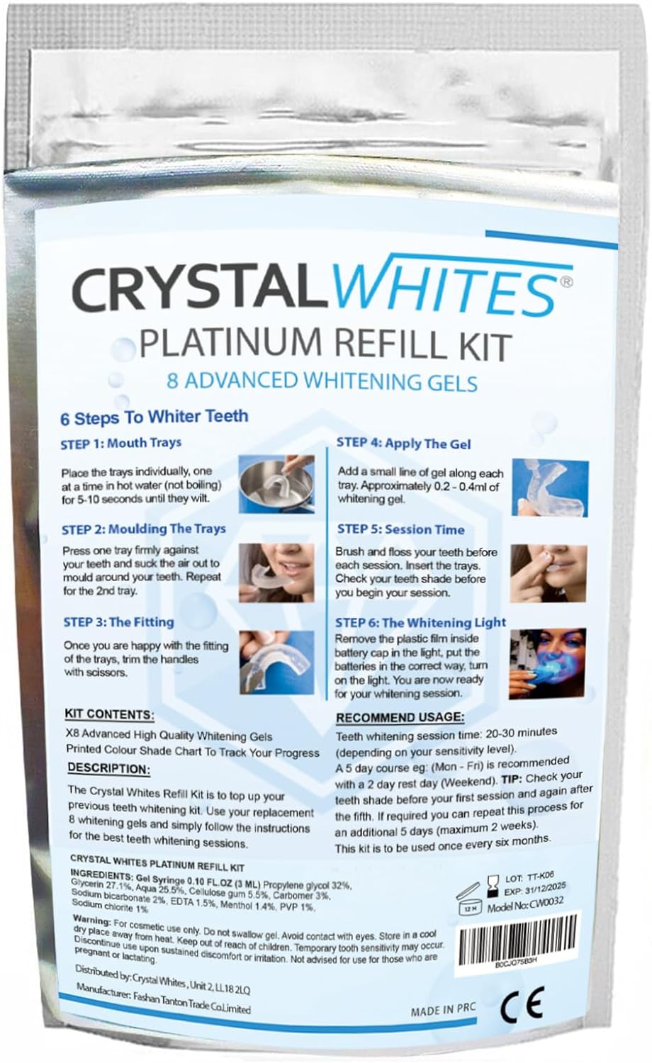 Refill Gels - Crystal Whites