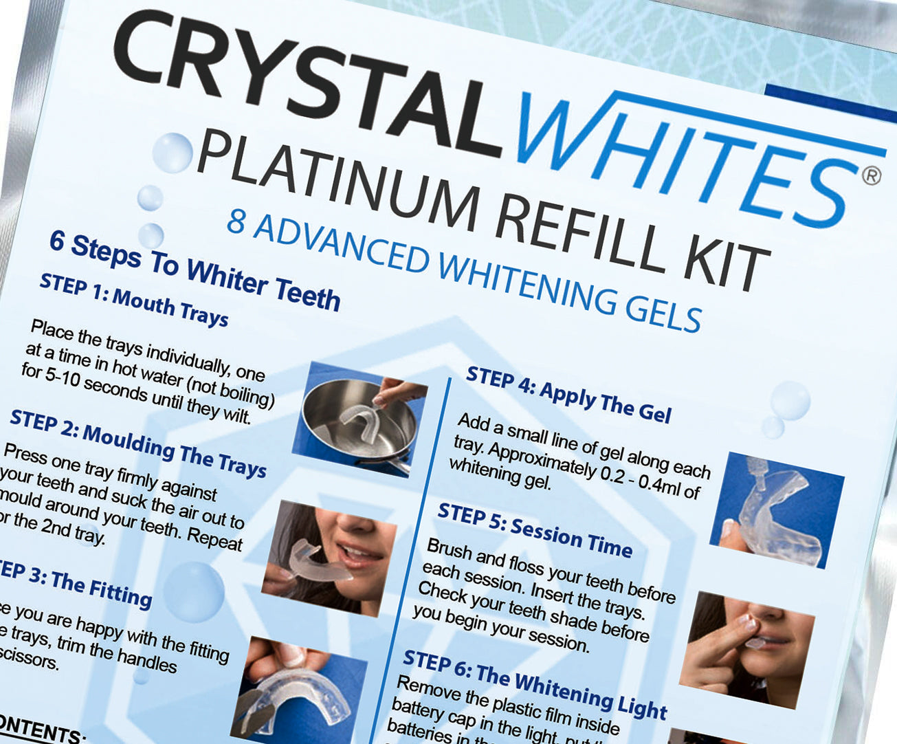 Refill Gels - Crystal Whites