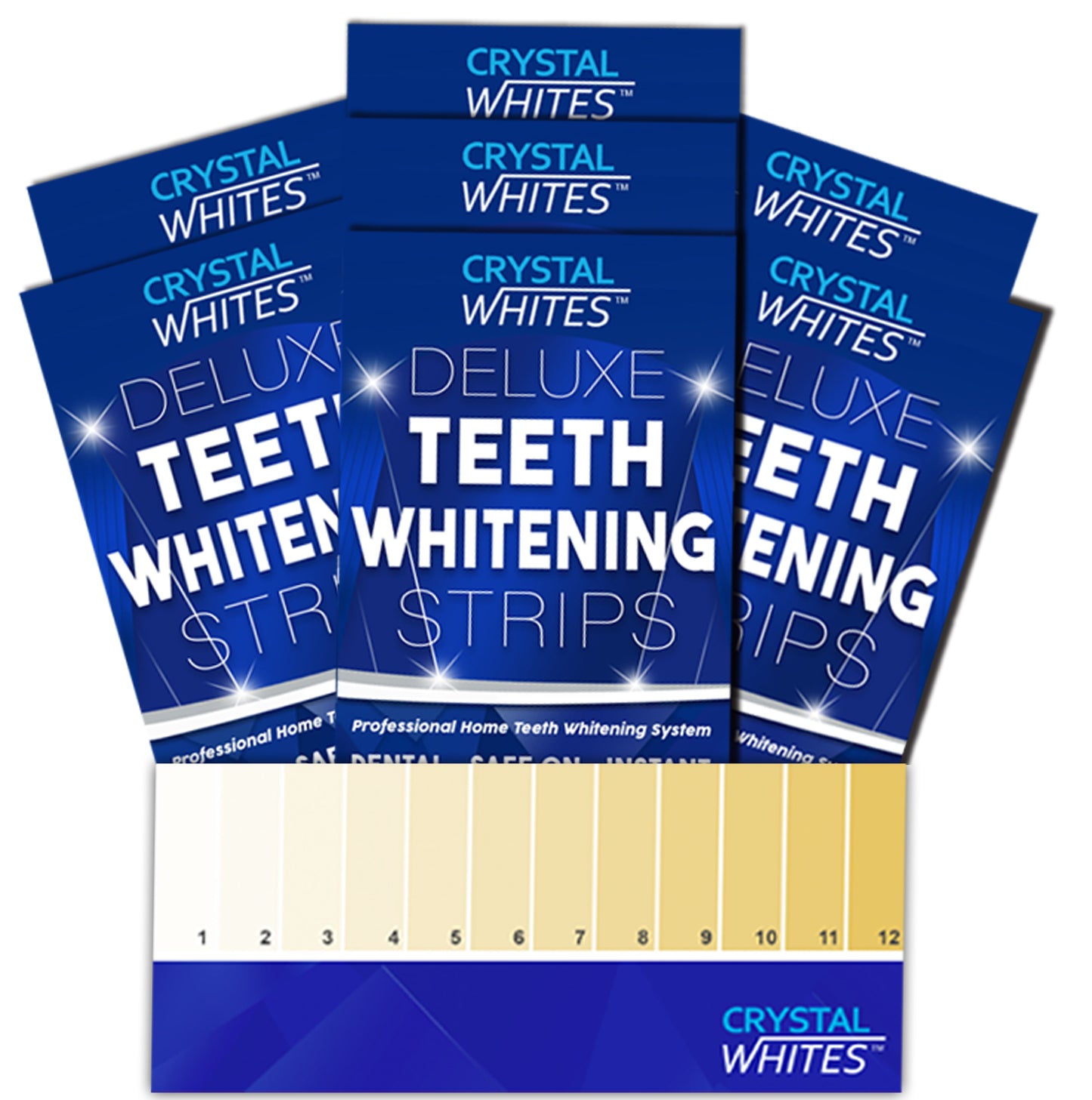 8 Gel Teeth Whitening Kit & 7 Deluxe Strips - Ultimate Kit - Crystal Whites