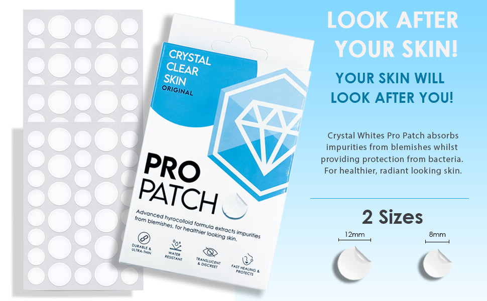 108 Pimple Pro Patches for spots, acne and blemishes - Crystal Whites